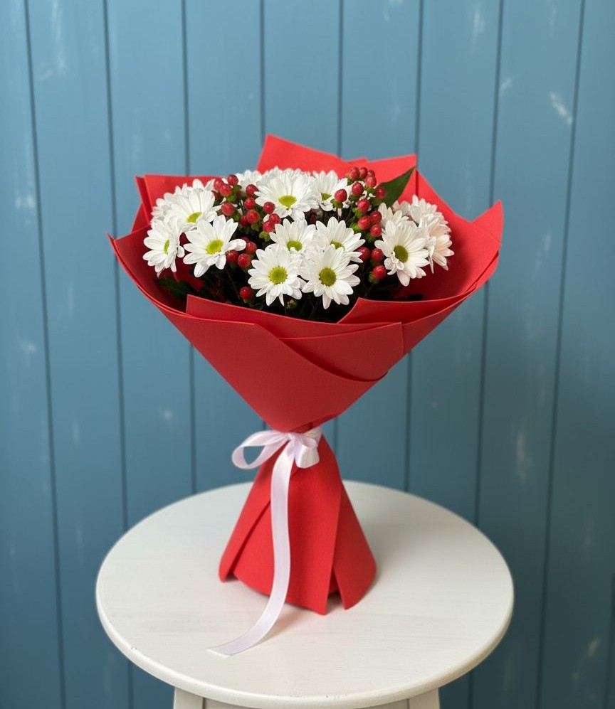 Букет цветов из: Хризантемы в Малых Базах