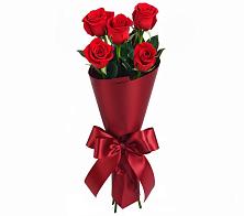 Букет 5 Красных роз Эдлесс Лав в Малых Базах