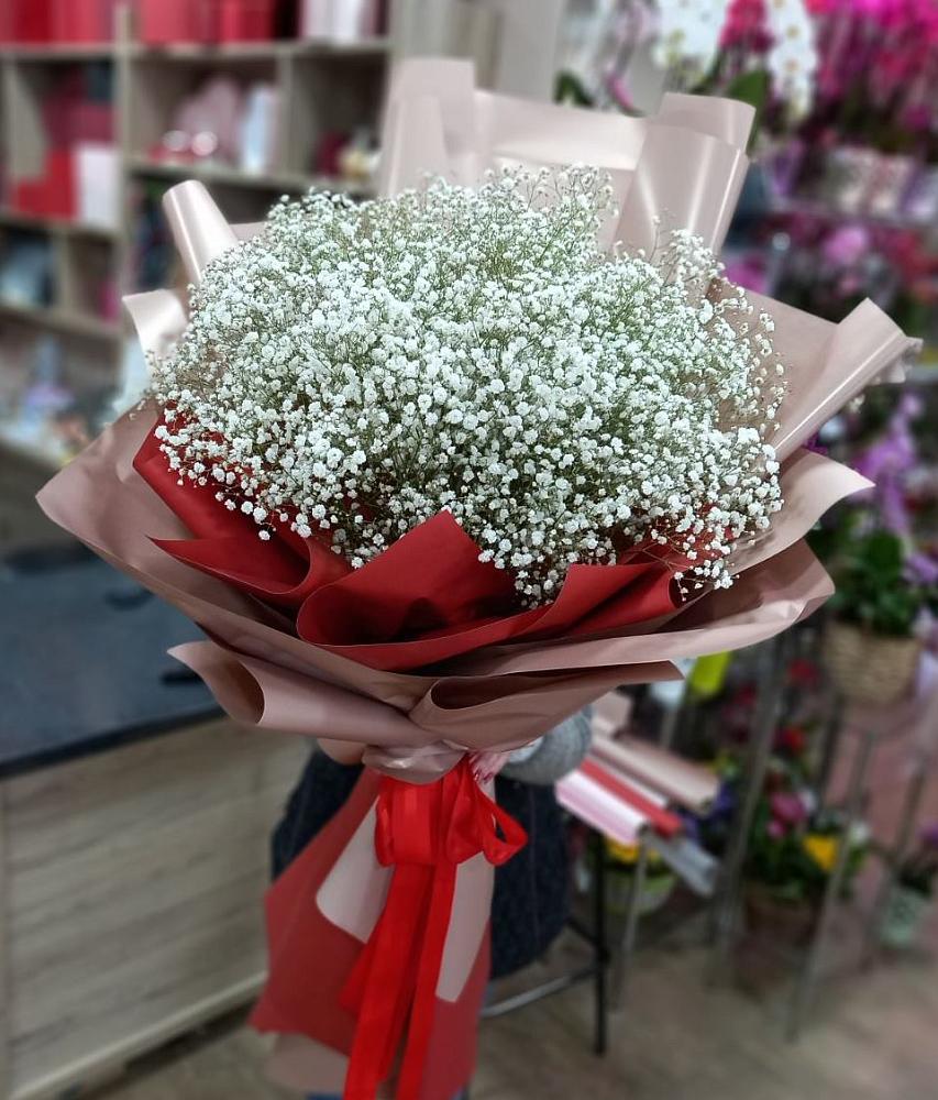 Букет Белые хлопья в Малых Базах Букет цветов из: Гипсофила в Малых Базах