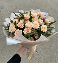 Букет Кремовые розы Латте в Малых Базах