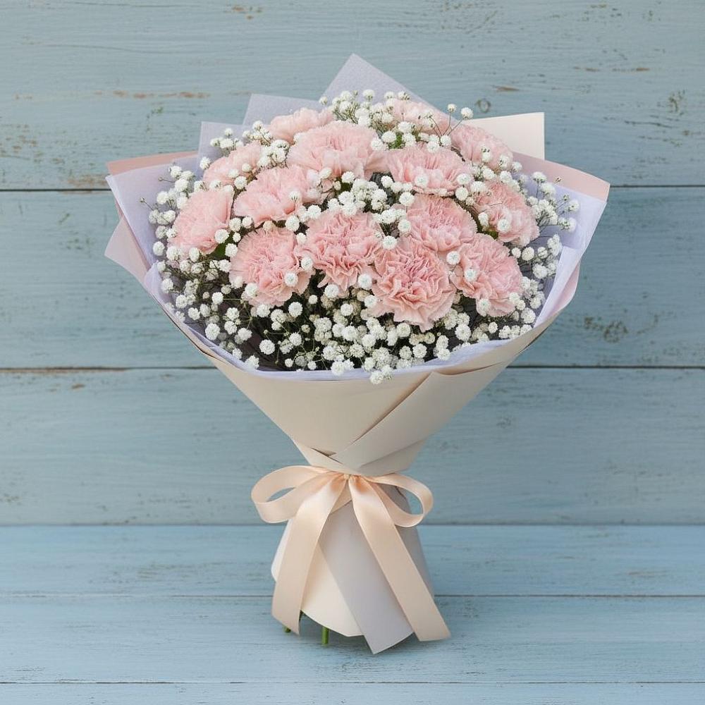 Букет цветов из: Гвоздики в Малых Базах