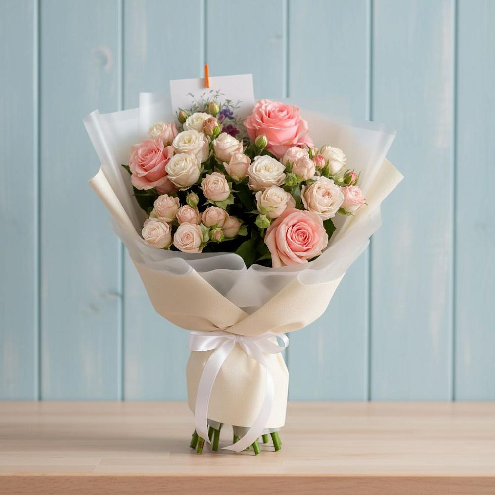 Букет цветов из: Розы в Малых Базах