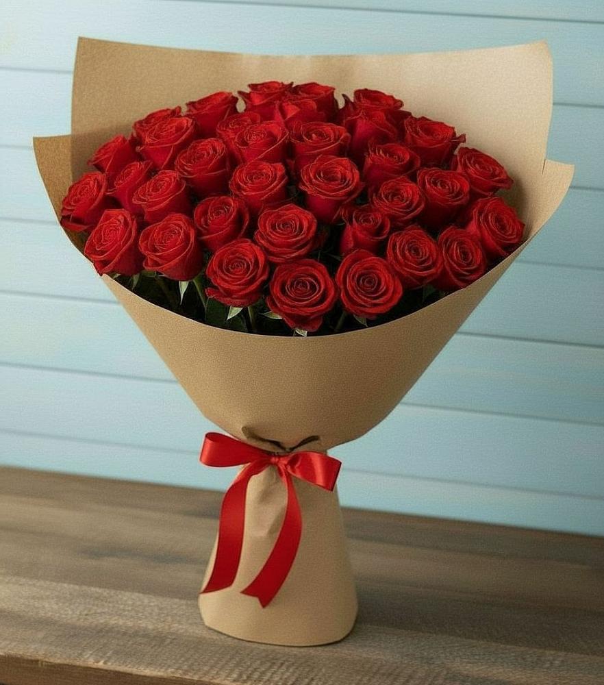 Букет Красные розы Милано в Малых Базах