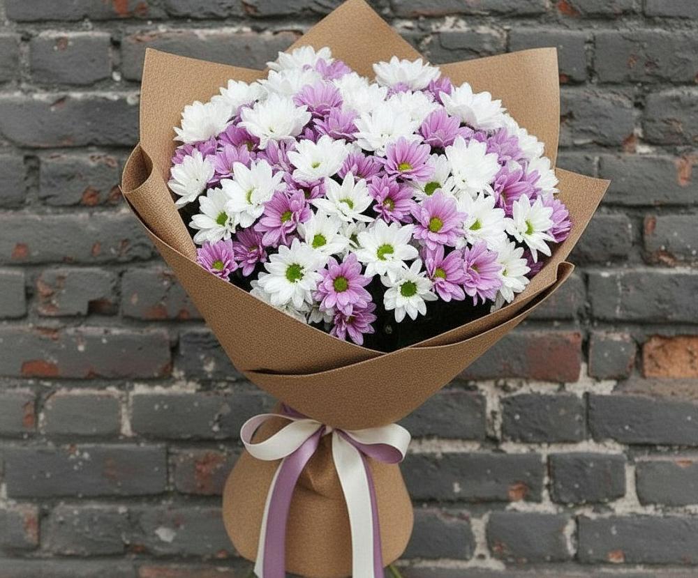Букет цветов из: Хризантемы в Малых Базах