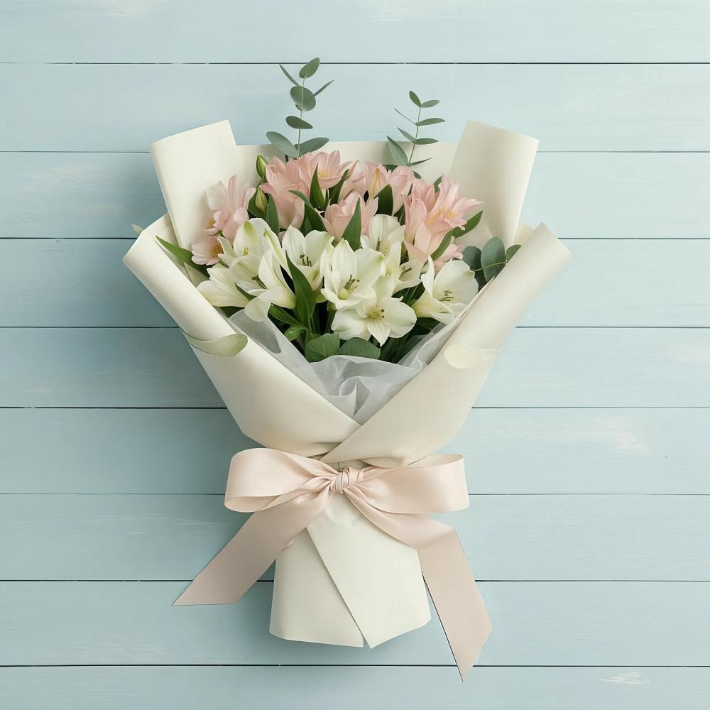 Букет цветов из: Альстромерии в Малых Базах