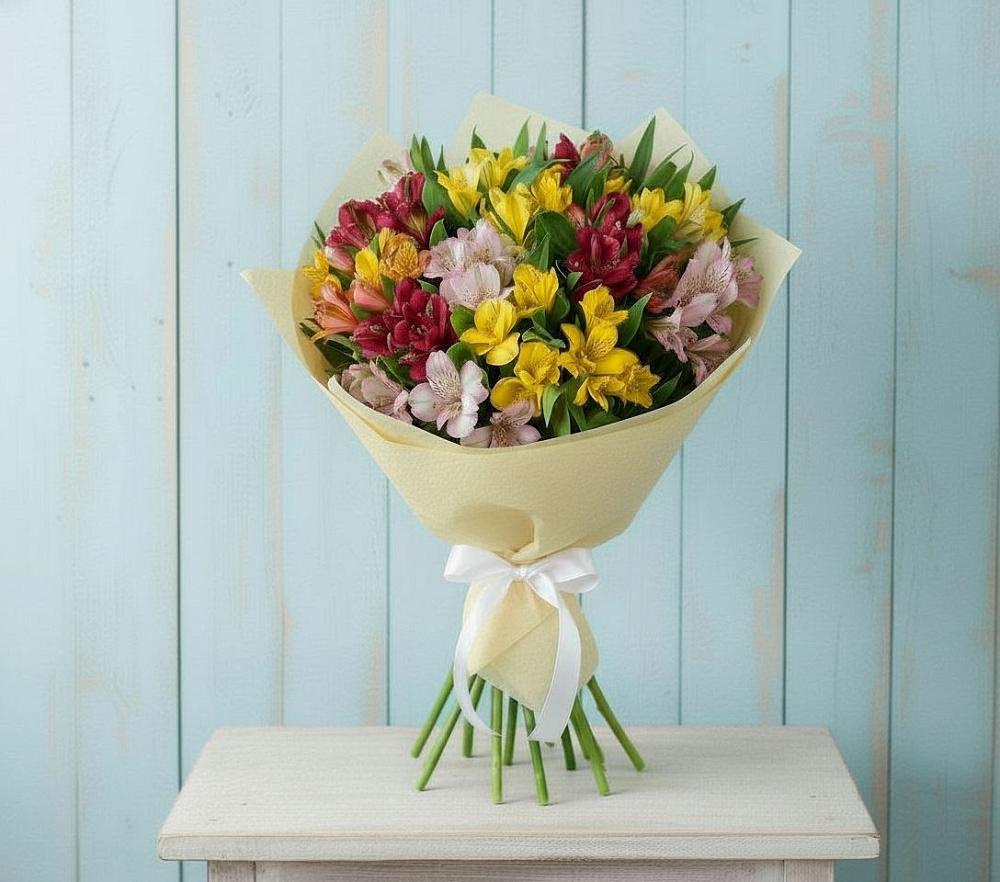 Букет цветов из: Альстромерии в Малых Базах