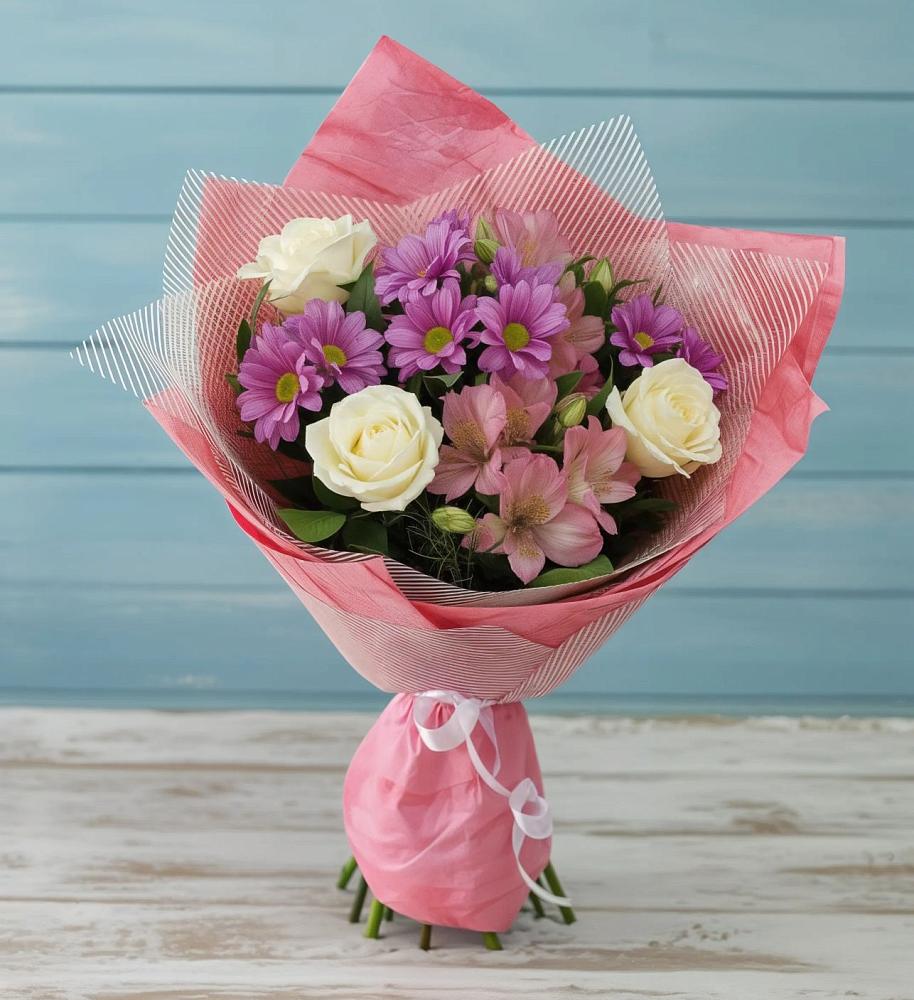 Букет цветов из: Герберы в Малых Базах