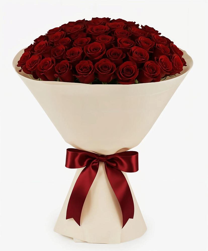 Букет 101 Бордовая роза Блэк Бакарра в Малых Базах