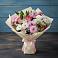 Букет цветов из: Хризантемы, Альстромерии и Розы в Малых Базах